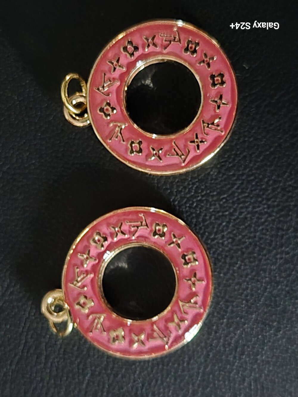 FASHION TRUNK CHARM PINK & GOLD